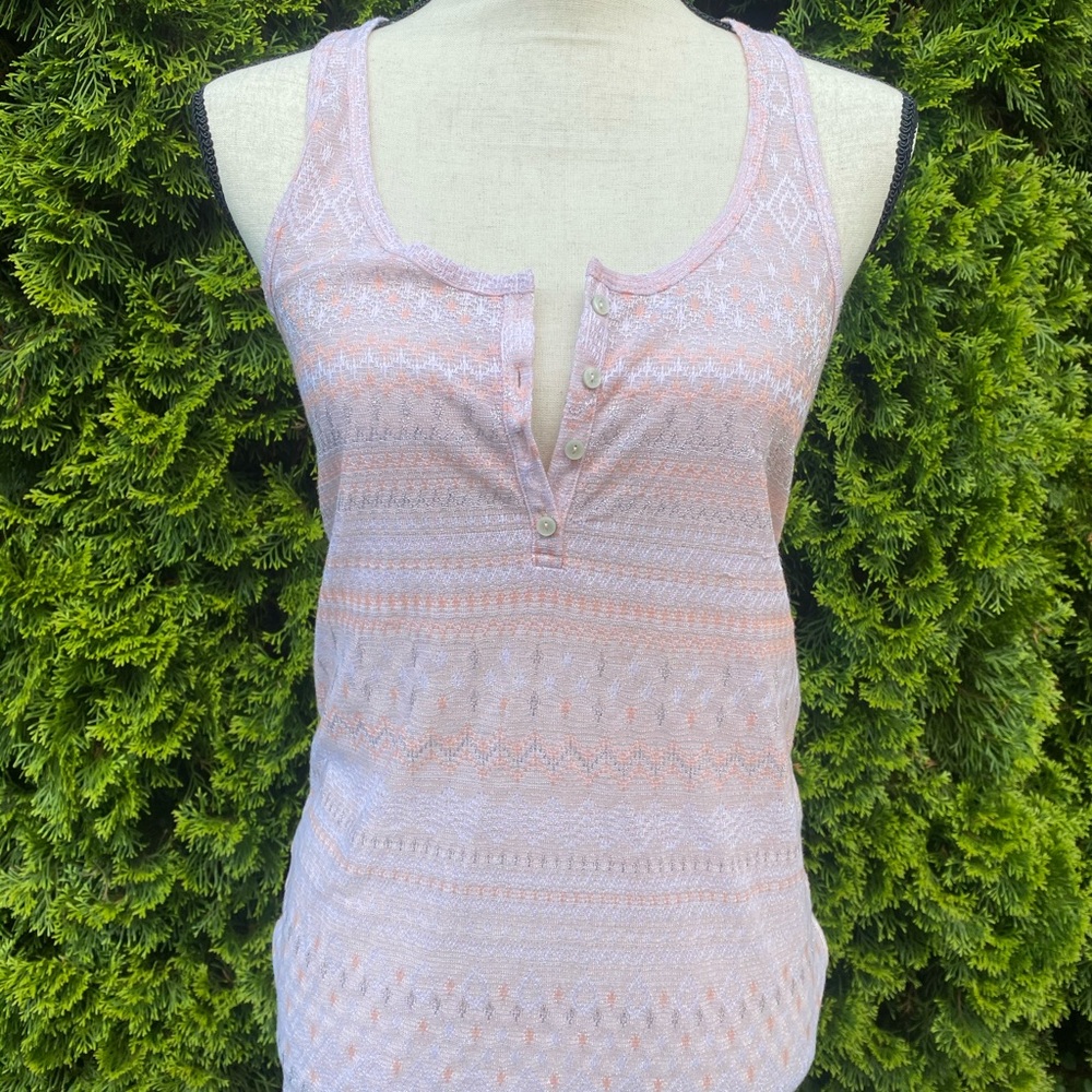 Colorful stitch tank top